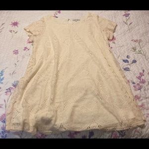 Ivory Lace Detail Dress